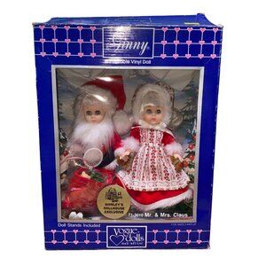 Ginny 8" Poseable Vinyl Dolls Mr. & Mrs. Claus Shirleys Dollhouse Exclusive